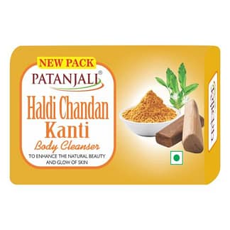 Herbal Patanjali Haldi Chandan Kanti Body Cleanser Soap 75gm