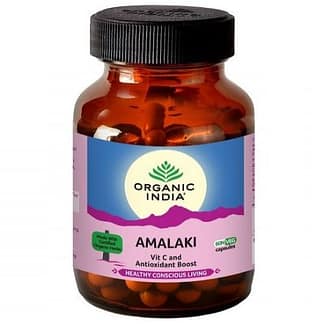 Organic India Amalaki 60 Capsules Bottle