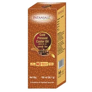 Patanjali Cold Pressed Castor Oil with Vitamin E - 100ml
