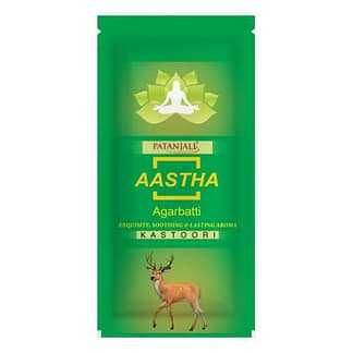 Patanjali Aastha Agarbatti Insence Sticks ( Kasturi ) 150gm