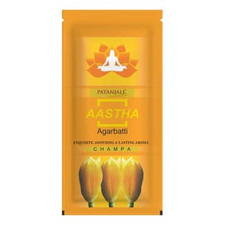 Patanjali Aastha Agarbatti Insence Sticks ( Champa ) 150gm